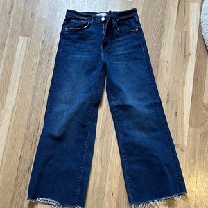 Zara Indigo Wide Leg Jeans